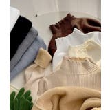 裏起毛ニットトップス レディース 暖かい | Miniministore | 詳細画像15 