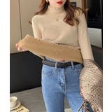 裏起毛ニットトップス レディース 暖かい | Miniministore | 詳細画像2 