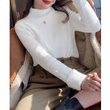 裏起毛ニットトップス レディース 暖かい | Miniministore | 詳細画像6 