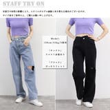 韓国風 ダメージデニムパンツ レディース | Miniministore | 詳細画像14