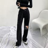 韓国風 ダメージデニムパンツ レディース | Miniministore | 詳細画像5