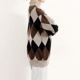 タートルネックニットトップス アーガイル | Miniministore | 詳細画像14 