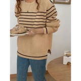 ボーダー柄ニットプルオーバー レディース | Miniministore | 詳細画像8
