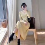 クロス ニットワンピース レディース長袖 | Miniministore | 詳細画像10
