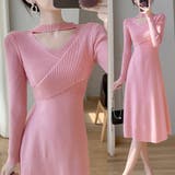 クロス ニットワンピース レディース長袖 | Miniministore | 詳細画像14