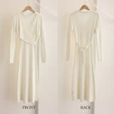 クロス ニットワンピース レディース長袖 | Miniministore | 詳細画像3
