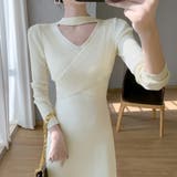 クロス ニットワンピース レディース長袖 | Miniministore | 詳細画像6