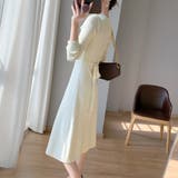 クロス ニットワンピース レディース長袖 | Miniministore | 詳細画像7