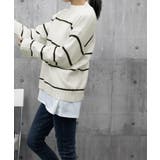 ボーダーニットセーター レディース 長袖 | Miniministore | 詳細画像10 