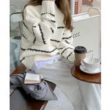 ボーダーニットセーター レディース 長袖 | Miniministore | 詳細画像3 