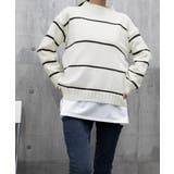 ボーダーニットセーター レディース 長袖 | Miniministore | 詳細画像9 