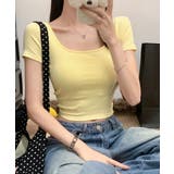 背中開きカップ付き半袖Tシャツクロップド | Miniministore | 詳細画像15 