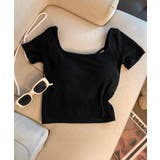 背中開きカップ付き半袖Tシャツクロップド | Miniministore | 詳細画像21 