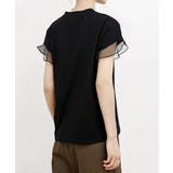袖シアーTシャツチュール切替えカットソー | Miniministore | 詳細画像9 