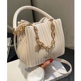 プリーツショルダーバッグ チェーン装飾 | Miniministore | 詳細画像8 