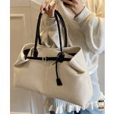 キャンバストートバッグ横長ベルトデザイン | Miniministore | 詳細画像1