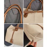キャンバストートバッグ横長ベルトデザイン | Miniministore | 詳細画像22