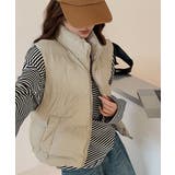 ダウンベスト ジップアップパデッドベスト | Miniministore | 詳細画像6