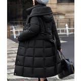 フード付き フェイクダウンコードロング丈 | Miniministore | 詳細画像4