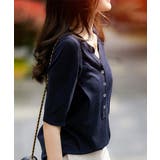 サマーニット Vネックニットトップス韓国 | Miniministore | 詳細画像3 