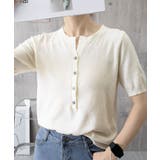 サマーニット Vネックニットトップス韓国 | Miniministore | 詳細画像32 