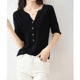 サマーニット Vネックニットトップス韓国 | Miniministore | 詳細画像7 