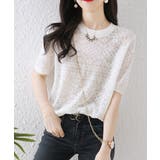 ジャカードレーストップス シアーブラウス | Miniministore | 詳細画像10 