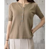 ニットトップス 半袖Vネックサマーニット | Miniministore | 詳細画像12