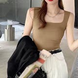 カップ付きタンクトップ シームレス 韓国 | Miniministore | 詳細画像10