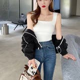 カップ付きタンクトップ シームレス 韓国 | Miniministore | 詳細画像8