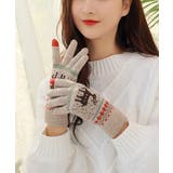 裏起毛トナカイ柄手袋タッチパネル対応手袋 | Miniministore | 詳細画像15