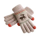 裏起毛トナカイ柄手袋タッチパネル対応手袋 | Miniministore | 詳細画像27