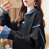 レイヤード風 スウェット 薄手トレーナー | Miniministore | 詳細画像8 