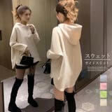 ハーフジップパーカー サイドスリット | Miniministore | 詳細画像1