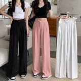 ドレープストレートパンツ レディース美脚 | Miniministore | 詳細画像18 