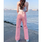 ハイウエスト デニムカラーパンツ 韓国風 | Miniministore | 詳細画像15 