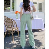 ハイウエスト デニムカラーパンツ 韓国風 | Miniministore | 詳細画像20 