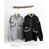 ジップアップパーカー 裏微起毛スウェット | Miniministore | 詳細画像20 