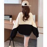 エンボスロゴスウェット春秋長袖トレーナー | Miniministore | 詳細画像3 