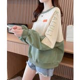 エンボスロゴスウェット春秋長袖トレーナー | Miniministore | 詳細画像5 