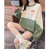 エンボスロゴスウェット春秋長袖トレーナー | Miniministore | 詳細画像8 