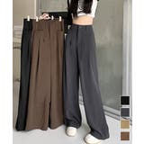 ワイドスラックスハイウエストタックパンツ | Miniministore | 詳細画像1 