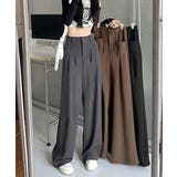 ワイドスラックスハイウエストタックパンツ | Miniministore | 詳細画像16 
