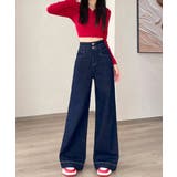 フレアデニムパンツ ハイウエスト美脚脚長 | Miniministore | 詳細画像10