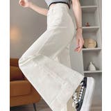 フレアデニムパンツ ハイウエスト美脚脚長 | Miniministore | 詳細画像13