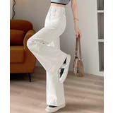 フレアデニムパンツ ハイウエスト美脚脚長 | Miniministore | 詳細画像4