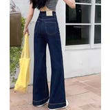 フレアデニムパンツ ハイウエスト美脚脚長 | Miniministore | 詳細画像8