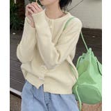 リボンニットカーディガンパールボタン無地 | Miniministore | 詳細画像13 