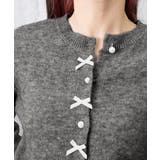 リボンニットカーディガンパールボタン無地 | Miniministore | 詳細画像25 