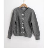 リボンニットカーディガンパールボタン無地 | Miniministore | 詳細画像28 